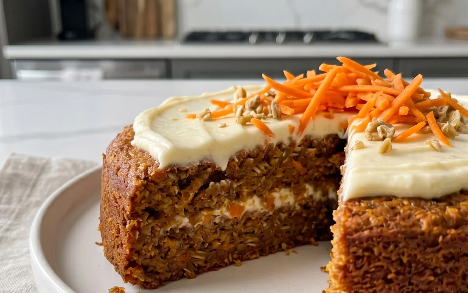Easy Flourless Oatmeal Carrot Cake Recipe