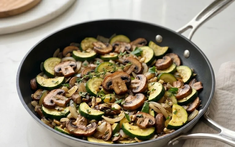 Skillet Zucchini and Mushrooms