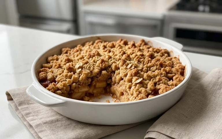 Healthy Breakfast Apple Crum extractble