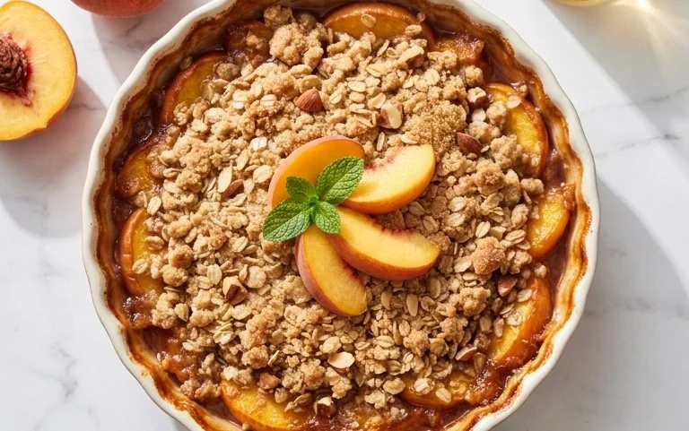 Fresh Peach Crisp Recipe