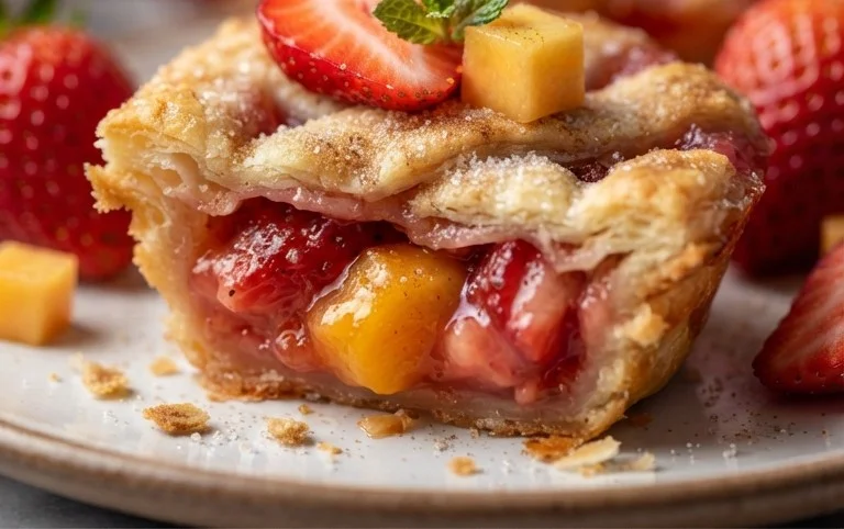 Strawberry Peach Pie Bites