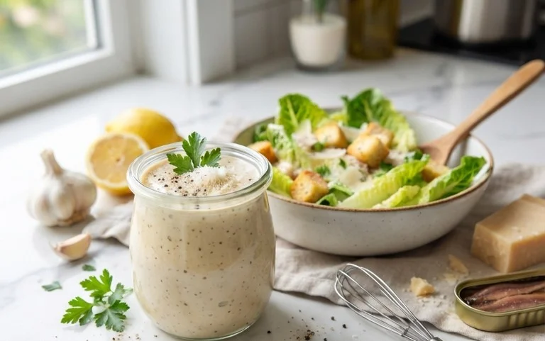 Caesar Salad Dressing (Classic, Creamy & 5 Minutes) π₯