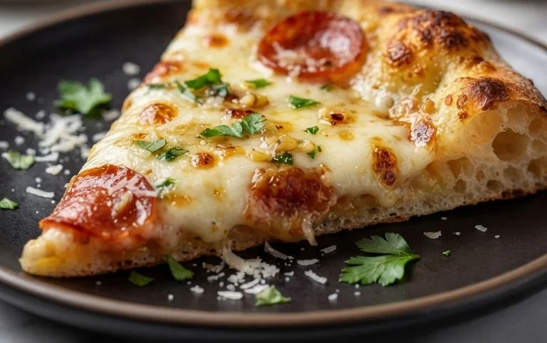 buttery garlic pizza