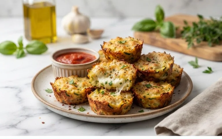 Zucchini Garlic Bites