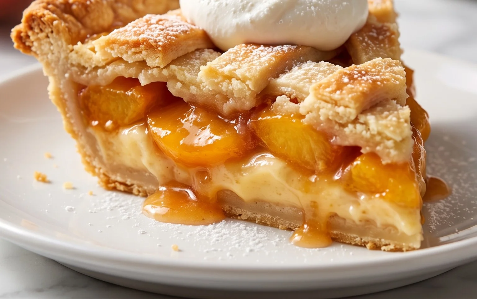 Peaches and Cream Pie