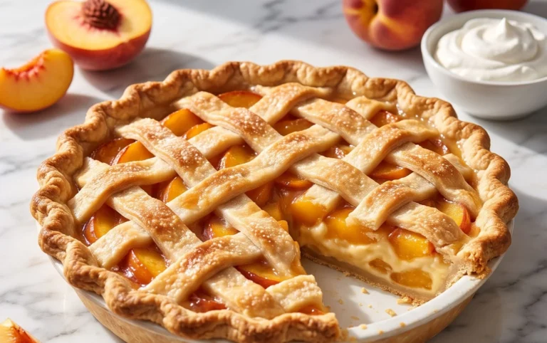 Peaches and Cream Pie
