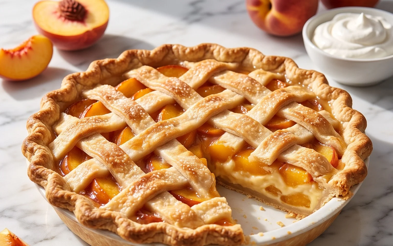 Peaches and Cream Pie