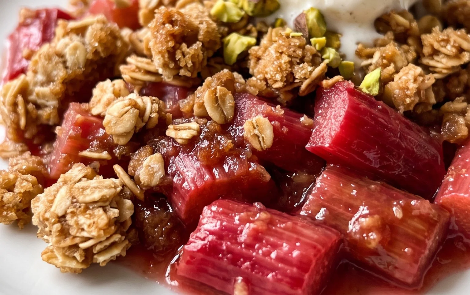 Easy Rhubarb Crisp