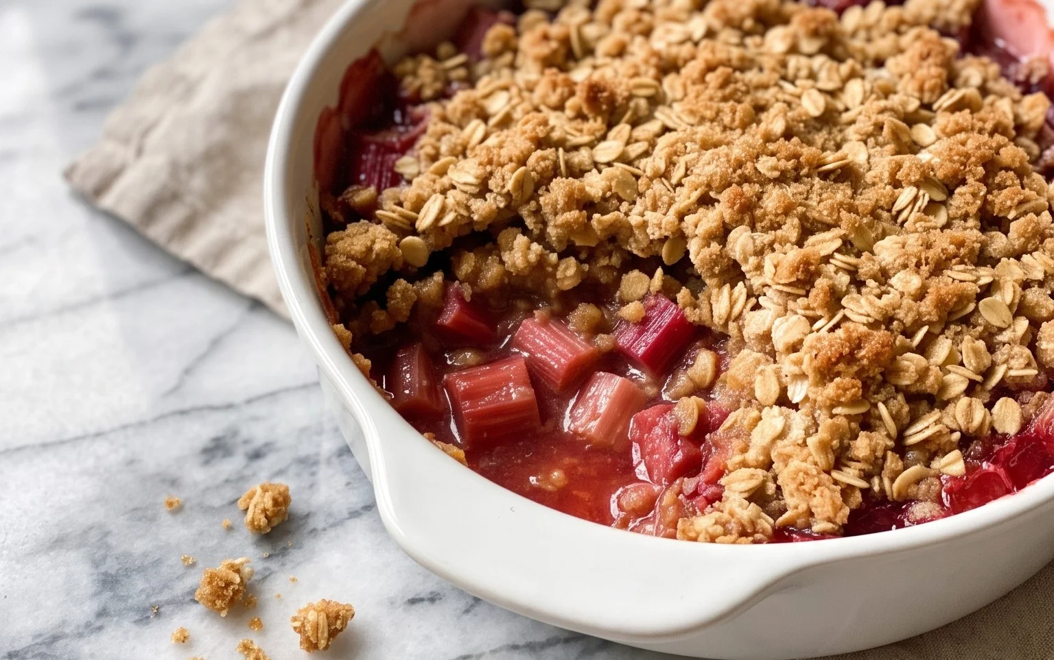 Easy Rhubarb Crisp