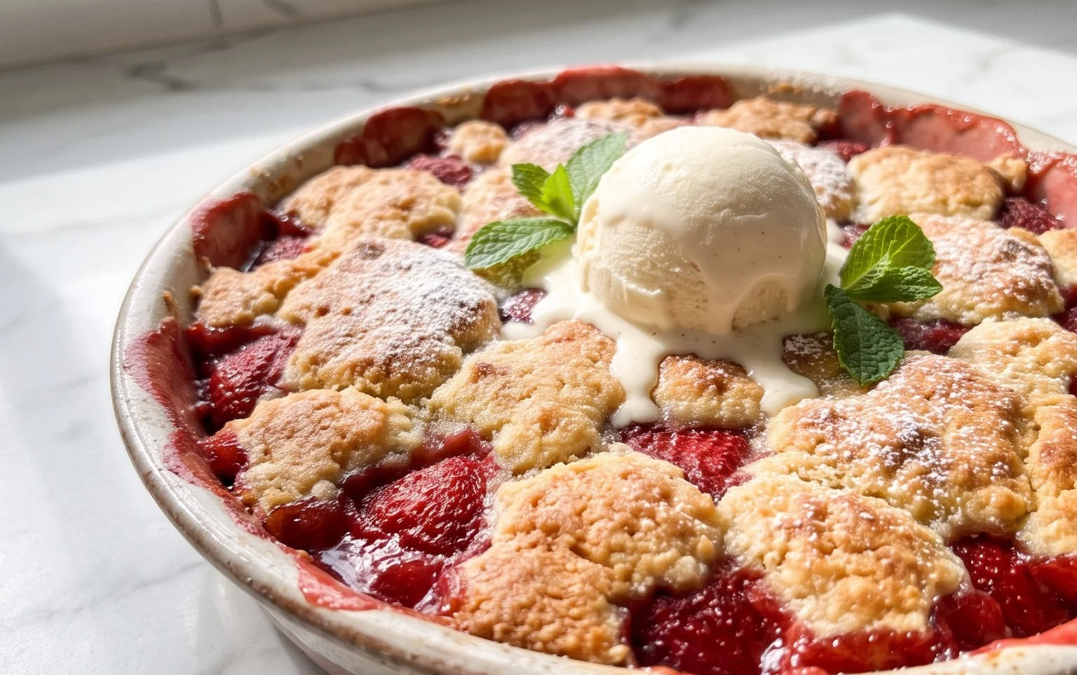 Strawberry Cobbler