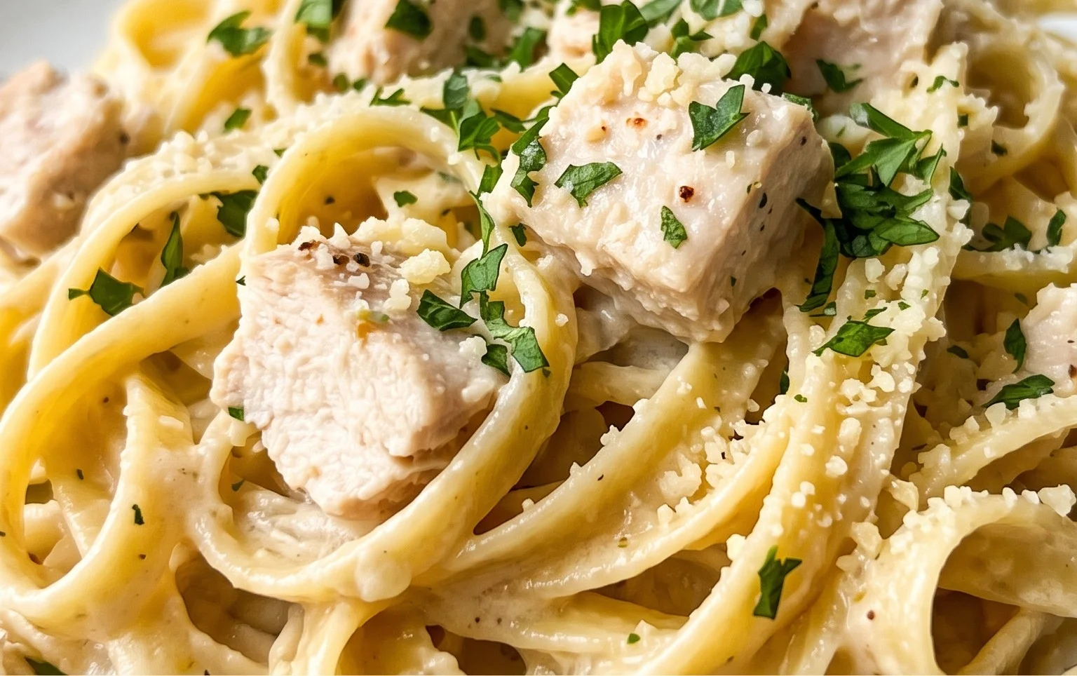 Low Calorie Chicken Alfredo