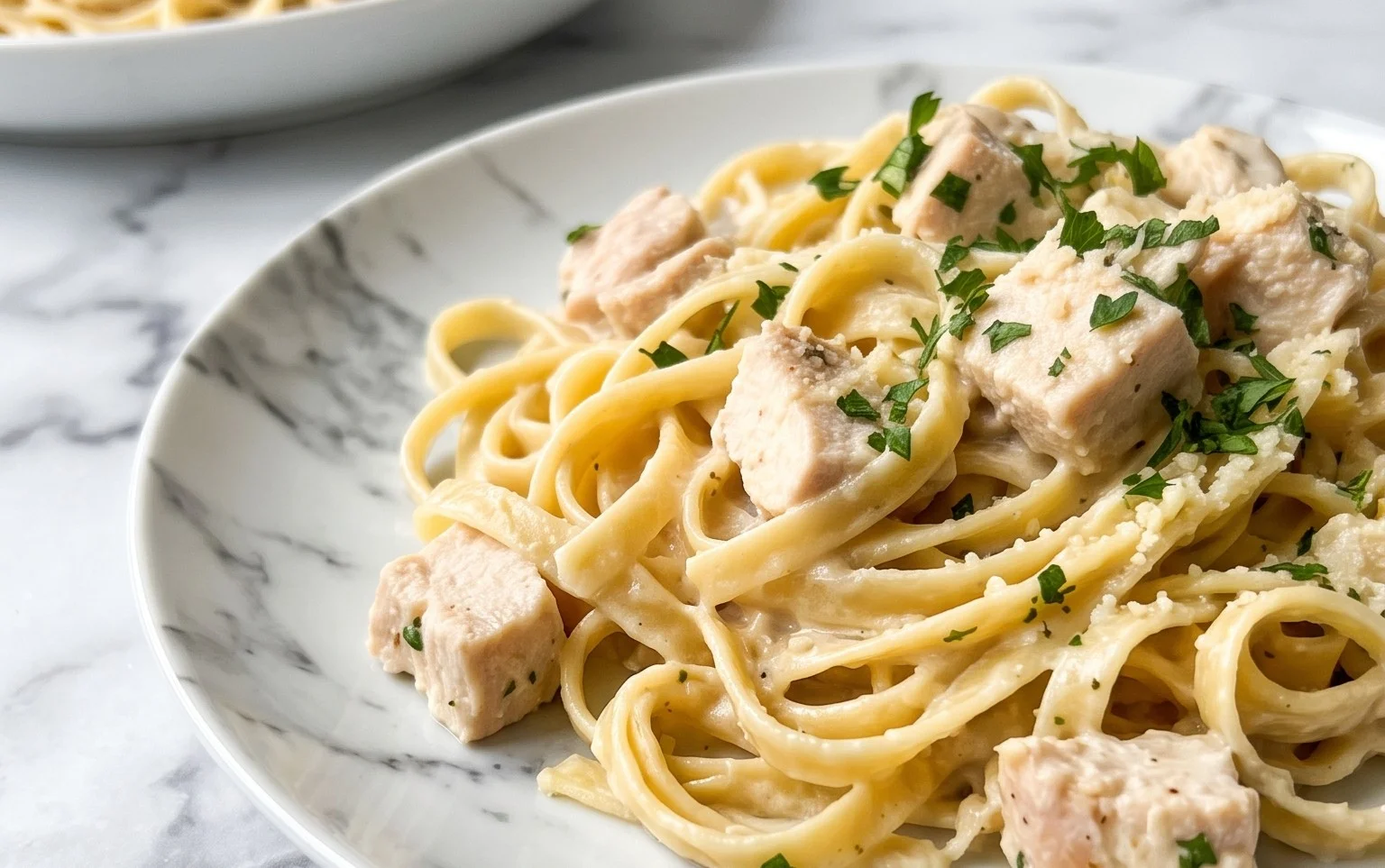 Low Calorie Chicken Alfredo