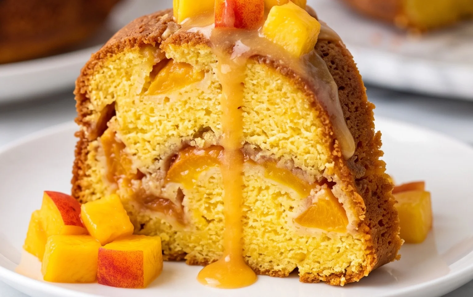Peach Cobbler Pound Cake