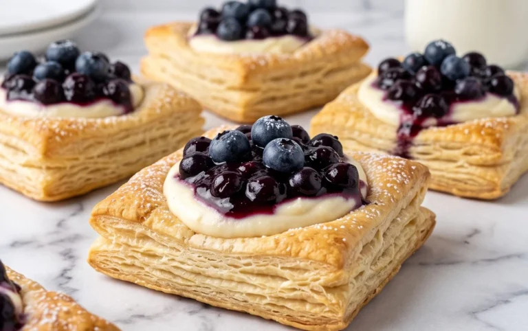 Blueberry Cream Cheese Puff Pastry