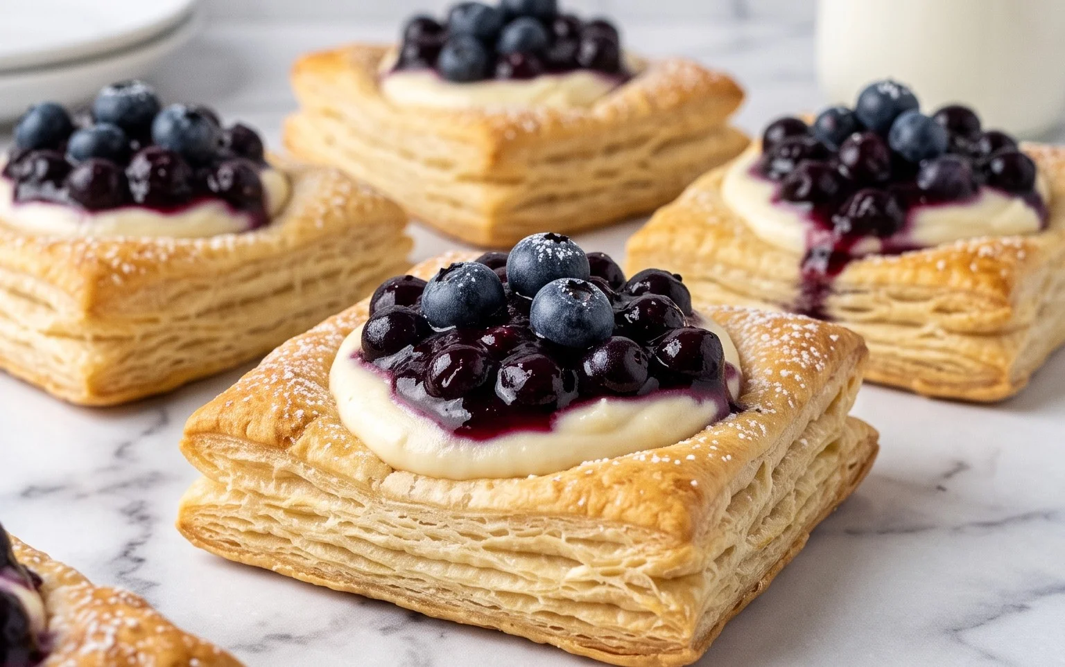 Blueberry Cream Cheese Puff Pastry
