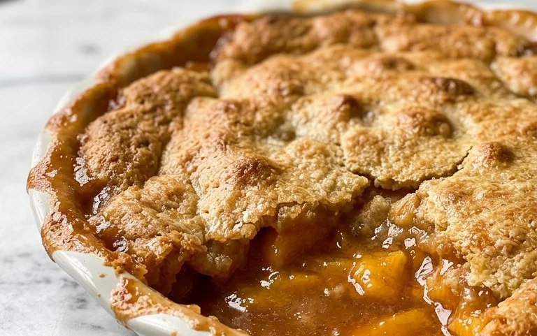 The Easiest Southern Peach Cobbler