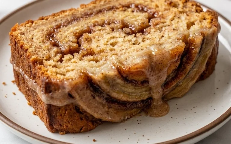 Cinnamon Roll Banana Bread
