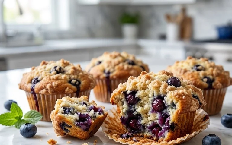 Homemade Blueberry Muffins