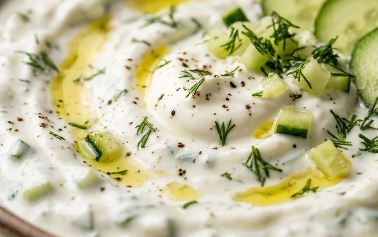 Cucumber Dip with Sour Cream and Dill