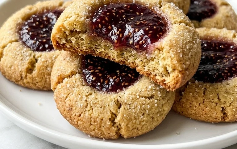 Cardamom Fig Thumbprint Cookies