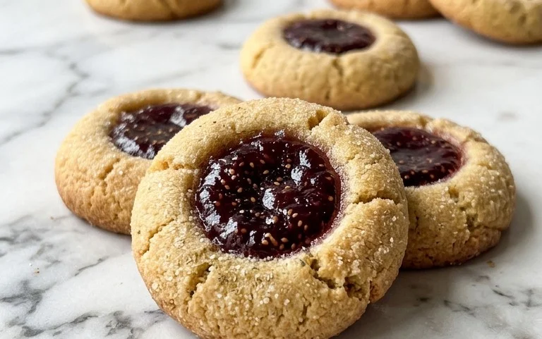 Cardamom Fig Thumbprint Cookies