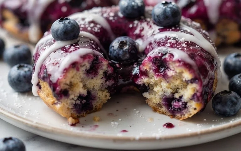 Blueberry Cake Donuts