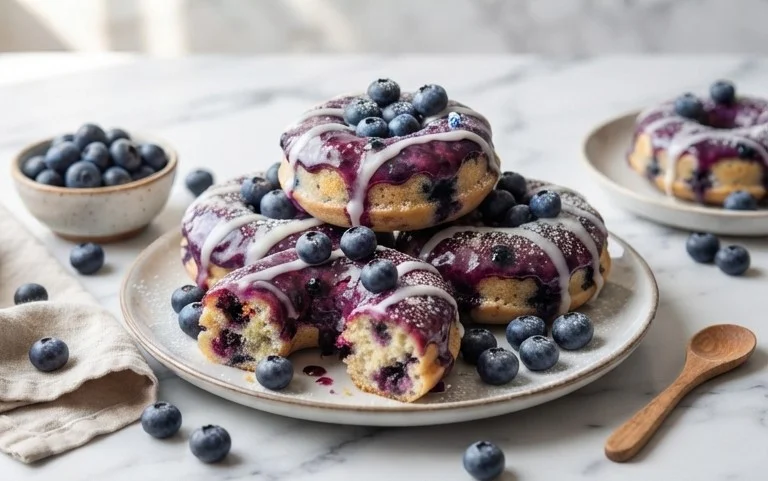 Blueberry Cake Donuts