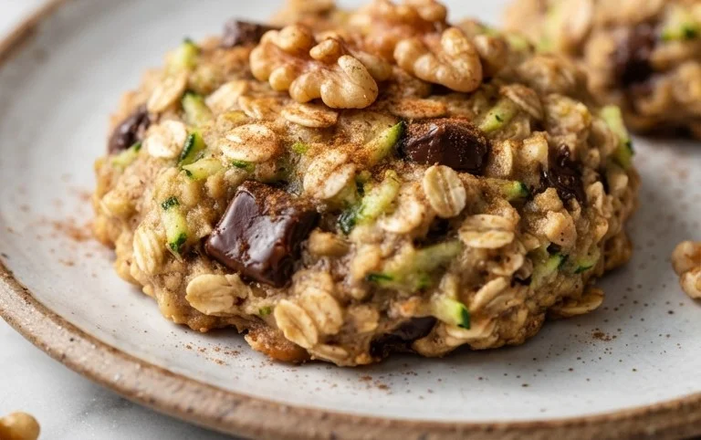 Healthy Zucchini Oatmeal Cookies