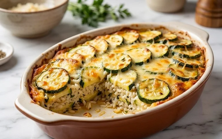 Julia Child's Zucchini and Rice Gratin (Tian de Courgettes au Riz)