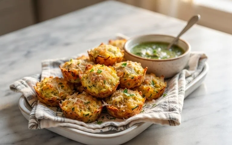 Zucchini Garlic Bites