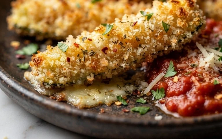 Parmesan Crusted Zucchini Sticks