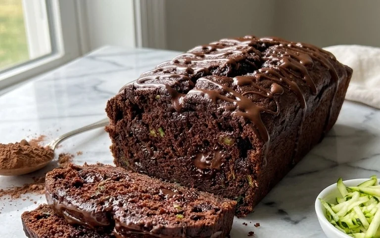 Double Dark Chocolate Zucchini Bread