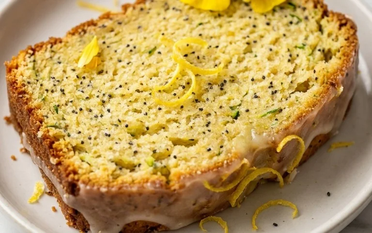 Easy Lemon Poppy Seed Zucchini Bread