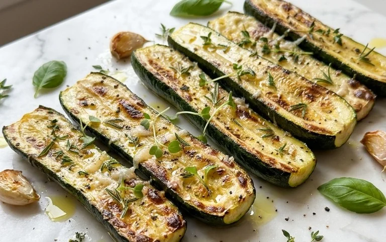 Simple Herb-Infused Roasted Zucchini Recipe
